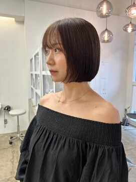 クリアーオブヘアー 池下店(clear OF HAIR) オリーブベージュ/丸みbob