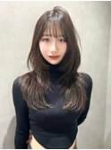 韓国風レイヤーカット顔まわりくびれオルチャン堀江
