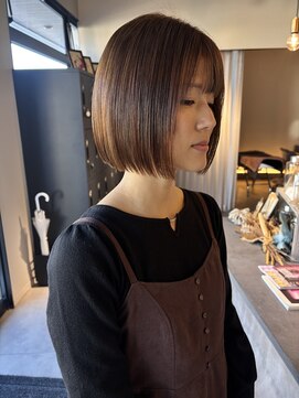 ビーストバイブランカ 刈谷三河安城(BEEst by BLANCA) 切りっぱなしボブ×オレンジブラウン