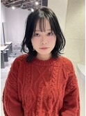 顔周り可愛いくびれカット/くびれミディアム/くびれボブ