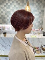 ベルバイヘアスイッチ(by hairswitch)&nbsp;ショート/ハンサムショート/ワインレッドカラー/