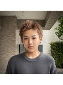 ミルクティーベージュスパイキーショート