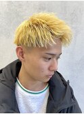イエローゴールド/ジェットモヒカン/フェード