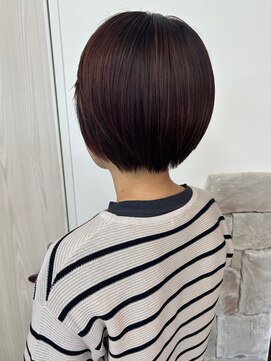 アンジュ 篠ノ井店(ange) 10代20代30代40代50代　暖色カラーボブスタイル