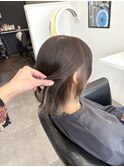 ☆ミディアムショート×インナーシルバーベージュ☆