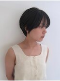 ブリーチなしで創る◎透明感丸みショート