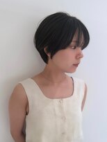 カット ドット 吉祥寺(cut.)&nbsp;ブリーチなしで創る◎透明感丸みショート