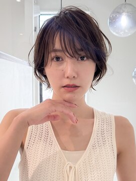 ロンドエニカ 大宮(Lond enika) グランマッシュ/細めハイライト/ショート/白髪ぼかし/前髪☆