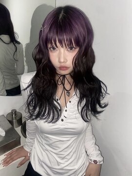 キオクエコ(KIOX eko) デザインカラー/レイヤーウルフカット