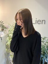 リアン(Lien) ブリーチなしダブルカラー/オリーブベージュ/ヘーゼルベージュ