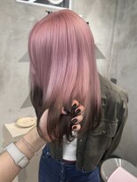 ペレ アネックス 大阪梅田茶屋町店(PELE ANNEX)&nbsp;くびれヘア/アプリコットオレンジ/ハイライトカラー/梅田