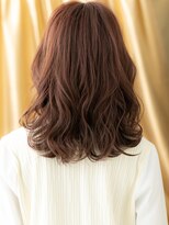 カバーヘア ブリス 上尾西口店(COVER HAIR bliss)&nbsp;バーガンディエアウェーブパーマ小顔ミディアム317Z上尾30代!