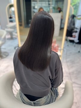 ロンドルピナス 小倉(Lond Lupinus) 黒髪カタログ/オリーブグレー/ココアベージュ/小顔に見せるヘア