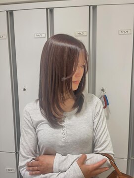 フェイス 伊勢原(FACE。) 【伊勢原】似合わせレイヤーカット×うる艶ブラウンベージュ