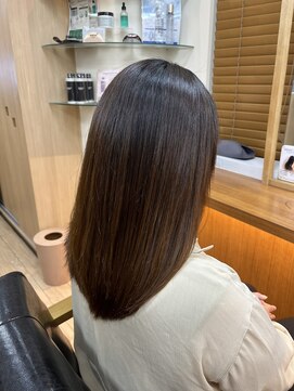 クレス 東武練馬店 【髪質改善でツヤ髪に!】顔まわりレイヤー