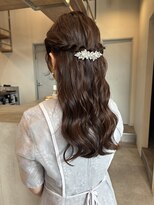 イミ(imi)&nbsp;ハーフアップ/結婚式お呼ばれヘア