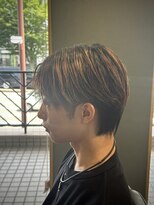 レオヘアワークス(LEO HAIR WORKS) 前下がりセンターパート 新潟市中央区 新潟床屋 新潟バーバー