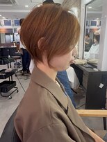 ビューエヒメ(VIEW EHIME)&nbsp;小顔カットショートボブ大人可愛いアッシュオリーブ