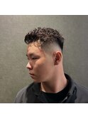 バックパーマスタイル