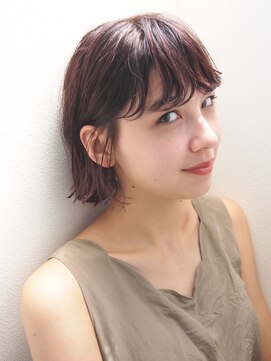 コス(kos) 秋ボブ*暖色カラー*ropiでウェットスタイル