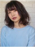 【Lond佐野】大人かわいい小顔セミディアッシュブラウン