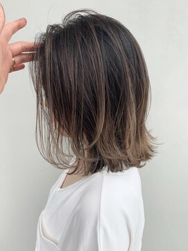 アイティー バイ アルバム 浦和店(IT by ALBUM) レイヤーロブ_ココアブラウンフリンジウェーブ_ba274182