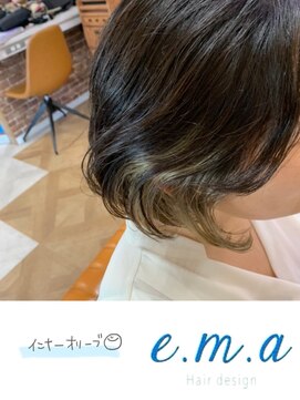 エマヘアデザイン(e.m.a Hair design) オリーブカラー