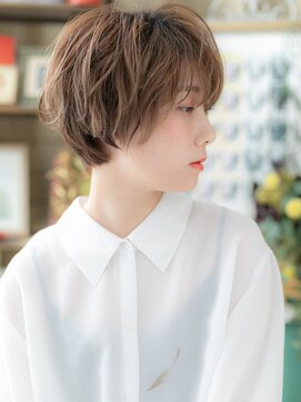 カバーヘア ブリス 川口(COVER HAIR bliss) くせ毛風ゆるふわカールショートマッシュヘアa川口20代30代40代