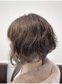大人かわいい無造作パーマ・ショートボブ　[ryo]