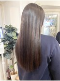 艶感アップ透明感ストレートロングヘア30代40代梅ヶ丘美容室