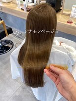 アース 武蔵境店(HAIR & MAKE EARTH) ブリーチ無しで出来るしナモンベージュカラー☆