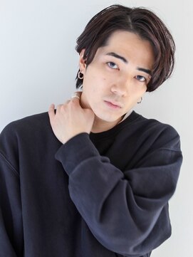 ガリカ 横浜(Gallica) 【Gallica】外国人風爽やか七三アップバング/透明感ブラウン