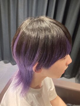 エデン(EDEN) メンズウルフカット/インナーカラー/フェイスフレーミング