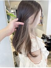 ミルクティーベージュ☆【人気No.１】 [吉祥寺/ブリーチダブルカラー/インナーカラー/ボブ/ショートカット]