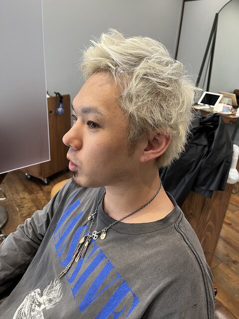 ホワイトヘアースパイクショート