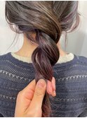 ポイントブリーチでラベンダーインナーカラー20代30代