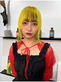 ビビットイエローボブ