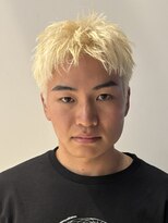 ヘアカロン 熊本本店(Hair CALON) メンズブロンドブリーチブロンドスパイキーショート熊本下通