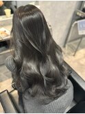 ダークグレージュ フェミニンロング 髪質改善トリートメント