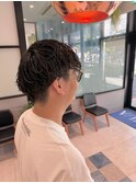 ツイストスパイラルパーマ×ツーブロック