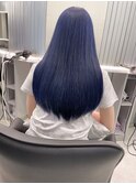 《袴田》ネイビーブルー/韓国ヘア/名古屋/ブリーチ