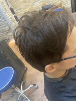 アンフィ 神奈川新町(Anphi)&nbsp;メンズに相性抜群☆アップバングショート＆コバルトアッシュ