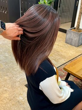 メリー オオサカ(Merly Osaka) 中明度pink brown balayage