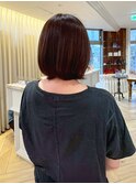 艶やか美シルエットボブ【寝屋川/髪質改善/白髪ぼかし】