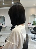 切りっぱなしボブ
