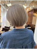 ◇大人可愛い20代30代40代50代前下がりショートボブ丸みショート