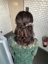 ソノ(sono)&nbsp;ハーフアップ　アップヘア　ハーフツイン　参列ヘア