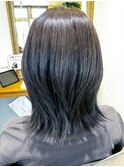 透明感ミディアムレイヤー【寝屋川/髪質改善/白髪ぼかし】
