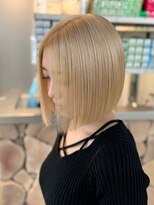 ファンド 千葉(fand)&nbsp;ブロンドカラー×切りっぱなしボブ/ケアブリーチ/千葉駅/RYO