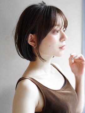 リヤン 表参道(lyann) イメチェン薄めバングレイヤーカットうるツヤサイドバング